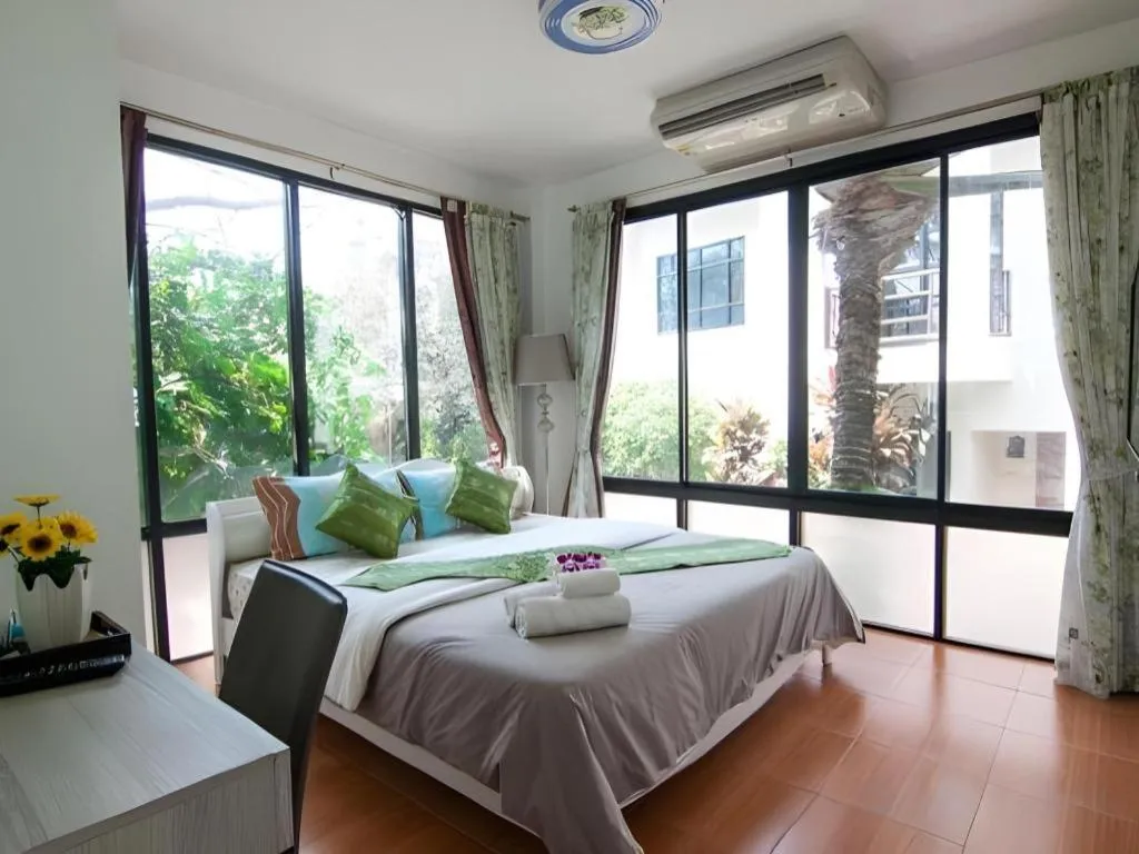 Bed in Chayada Garden House and Resort Hotel