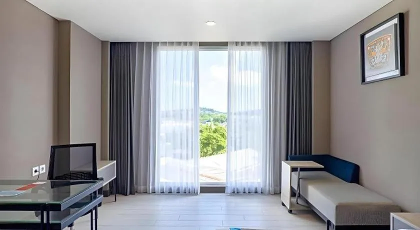 Bed in Blue Sky Hotel