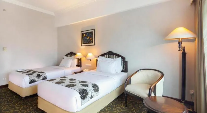 Bed in Blue Sky Hotel