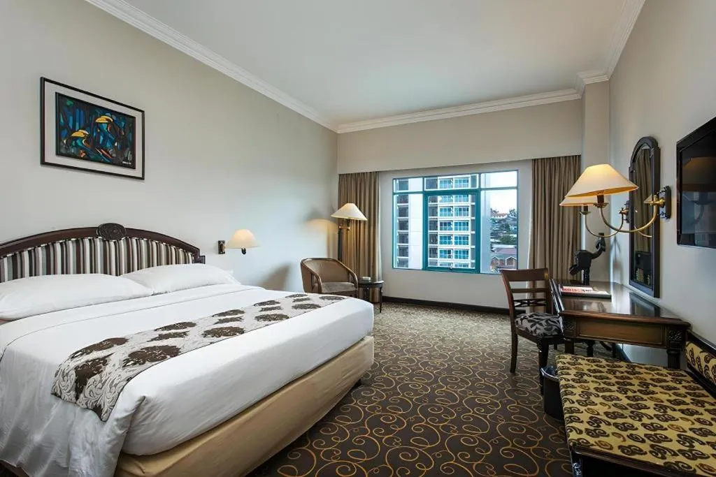 Bed in Blue Sky Hotel