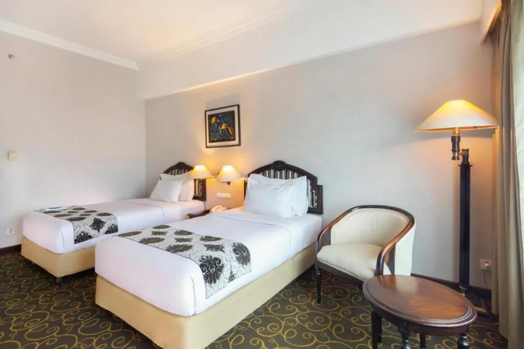 Bed in Blue Sky Hotel