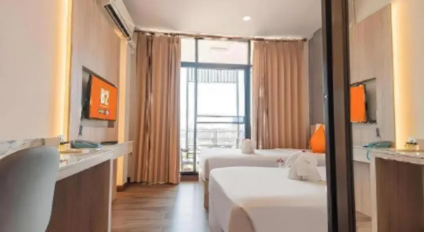 Bed in B2 Khamtieng Boutique & Budget Hotel