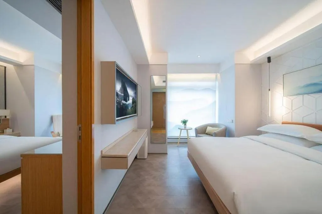 Bed in H-Hotel Riverside Chengdu