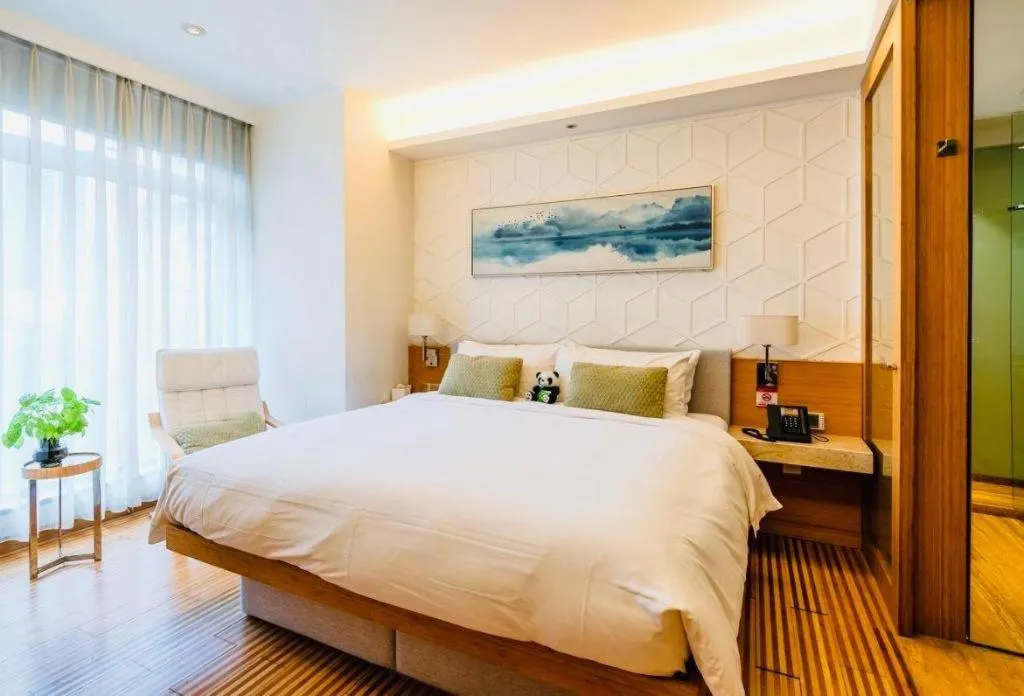 Bed in H-Hotel Riverside Chengdu