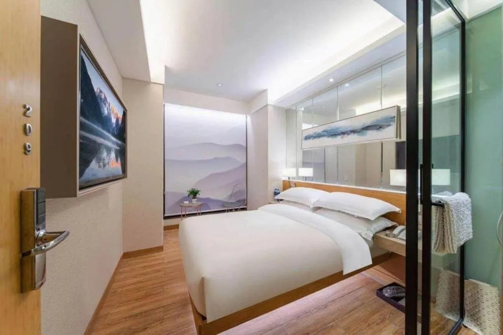 Bed in H-Hotel Riverside Chengdu