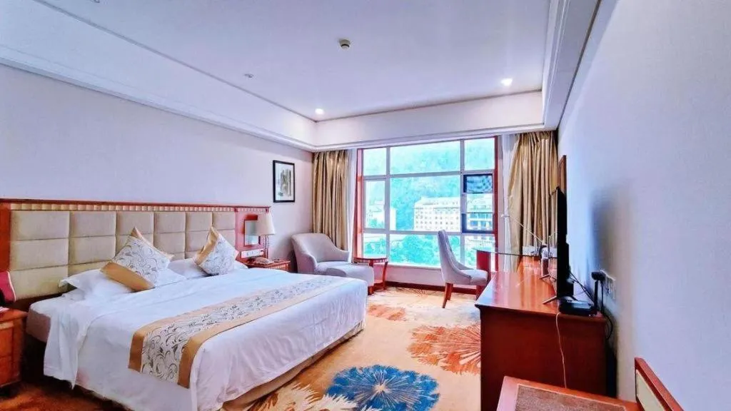 Bed in Zhangjiajie Qinghe Jinjiang International Hotel