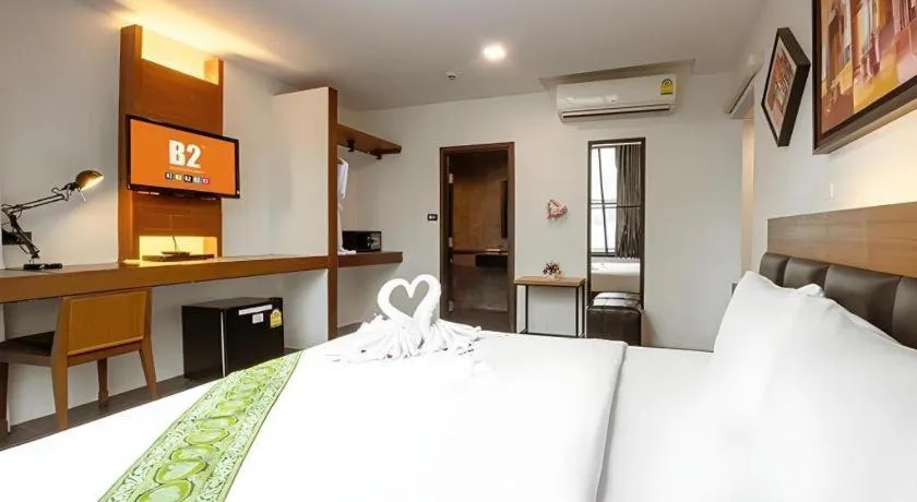 Bed in B2 Bangkok Srinakharin Boutique & Budget Hotel