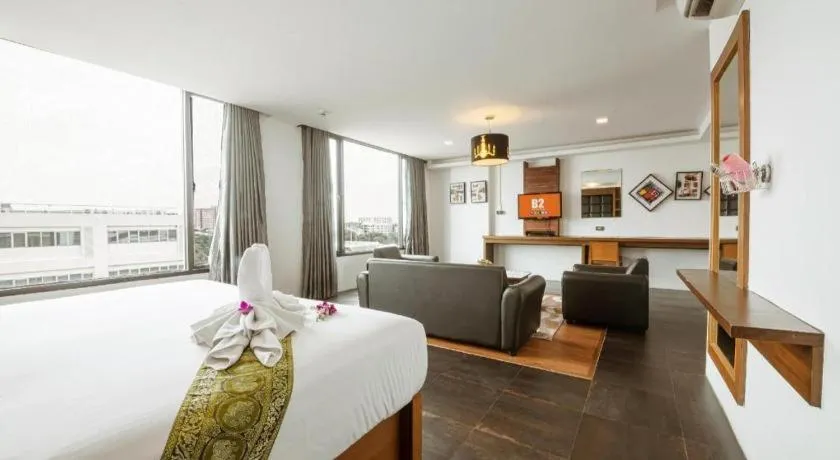 Bed in B2 Bangkok Srinakharin Boutique & Budget Hotel