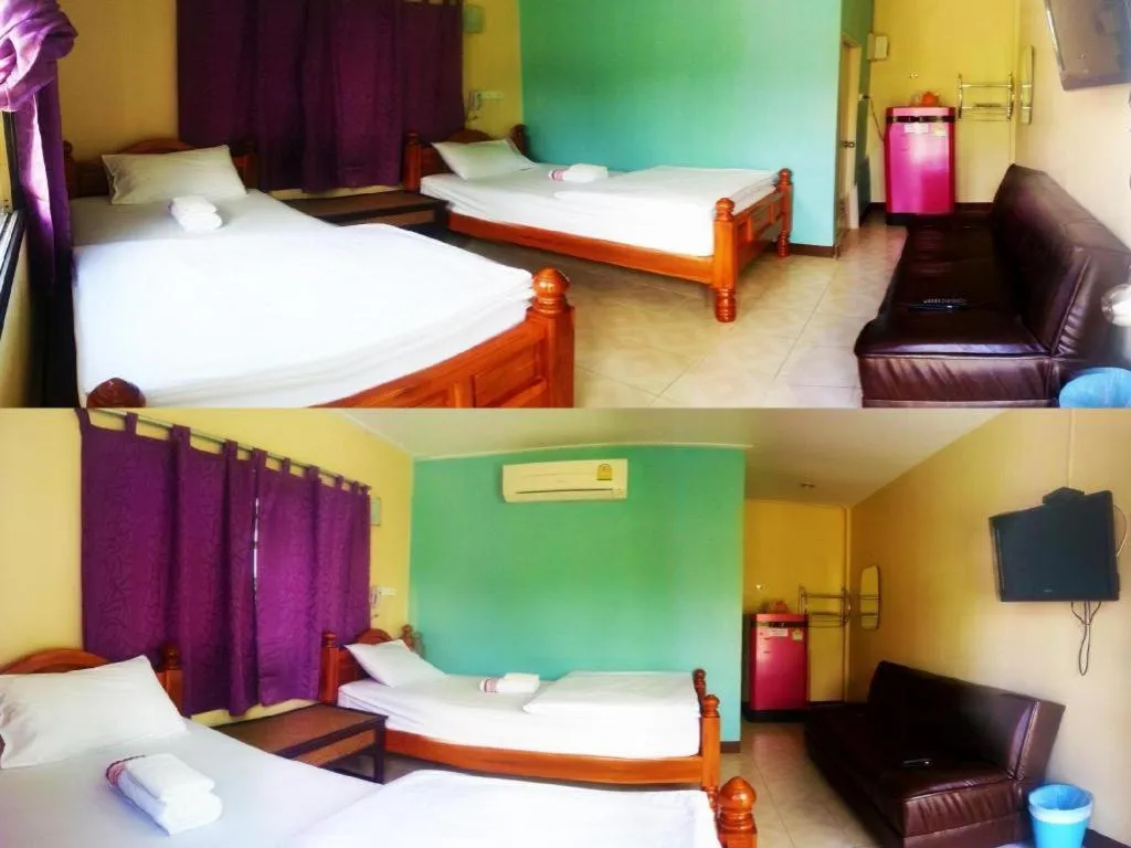 Bed in BanRai ChernMa Resort