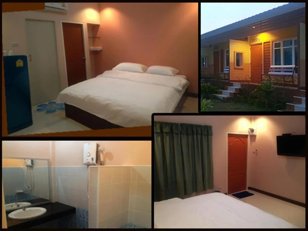 Bed in BanRai ChernMa Resort