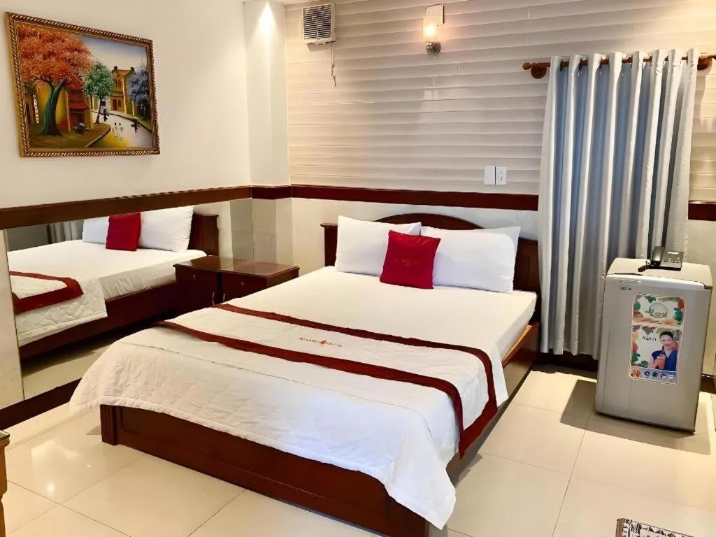 Bed in Ha Oanh Hotel