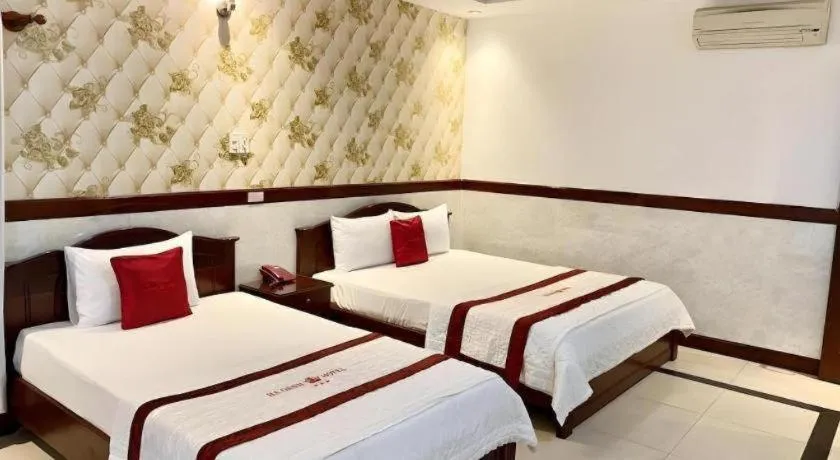 Bed in Ha Oanh Hotel