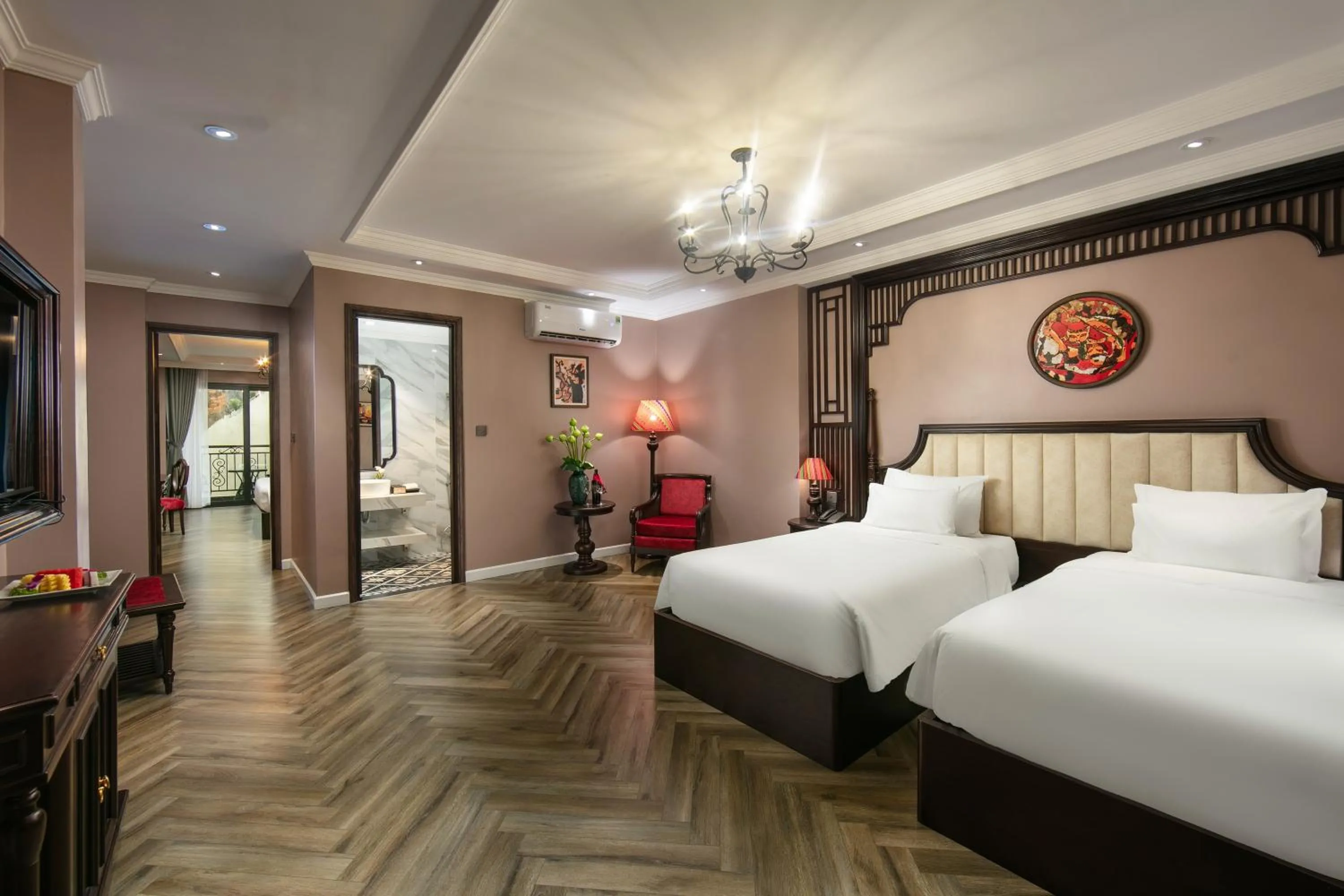 Bed in Acoustic Premium Hotel & Spa