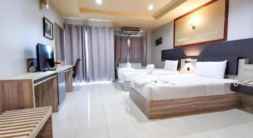 Bed in Atikarn Princess Hotel & Resort