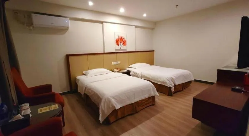 Bed in GreenTree Inn Shenzhen Kengzi Town Express Hotel