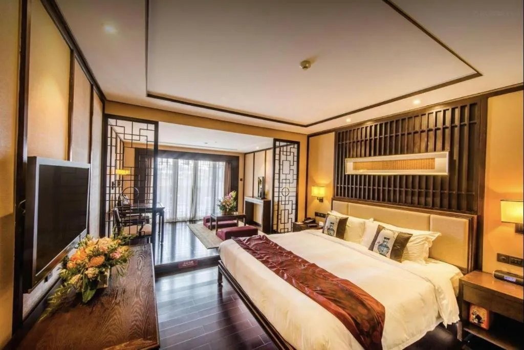 Bed in Xiang Yun Sha Garden Hotel