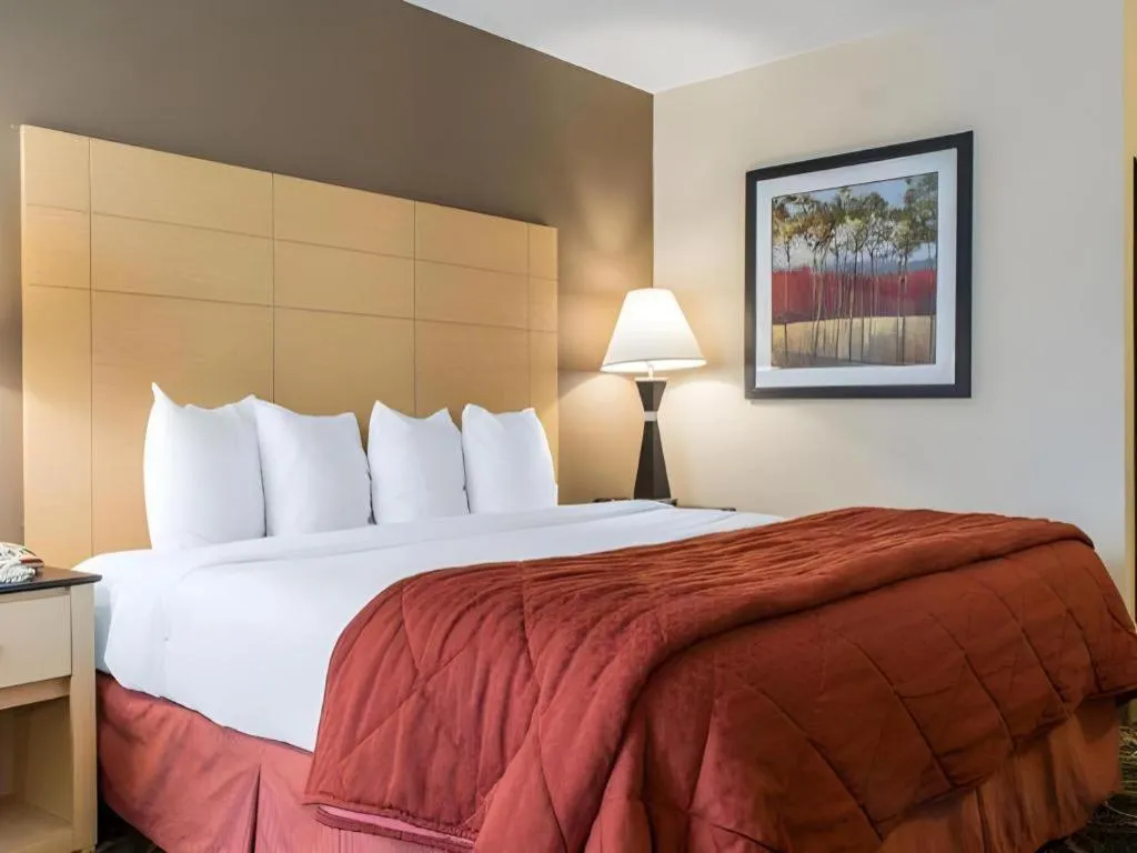 Bed in Quality Inn Geneseo