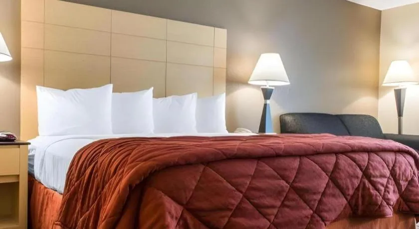 Bed in Quality Inn Geneseo