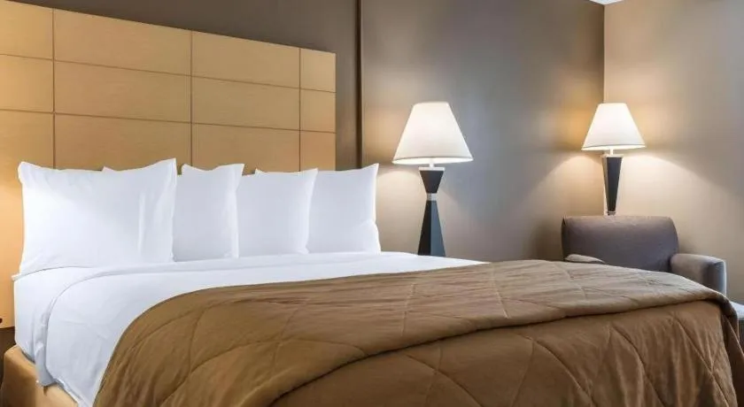 Bed in Quality Inn Geneseo
