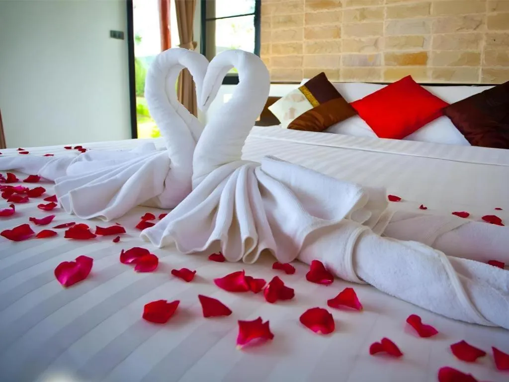 Bed in Chantara Valley Resort