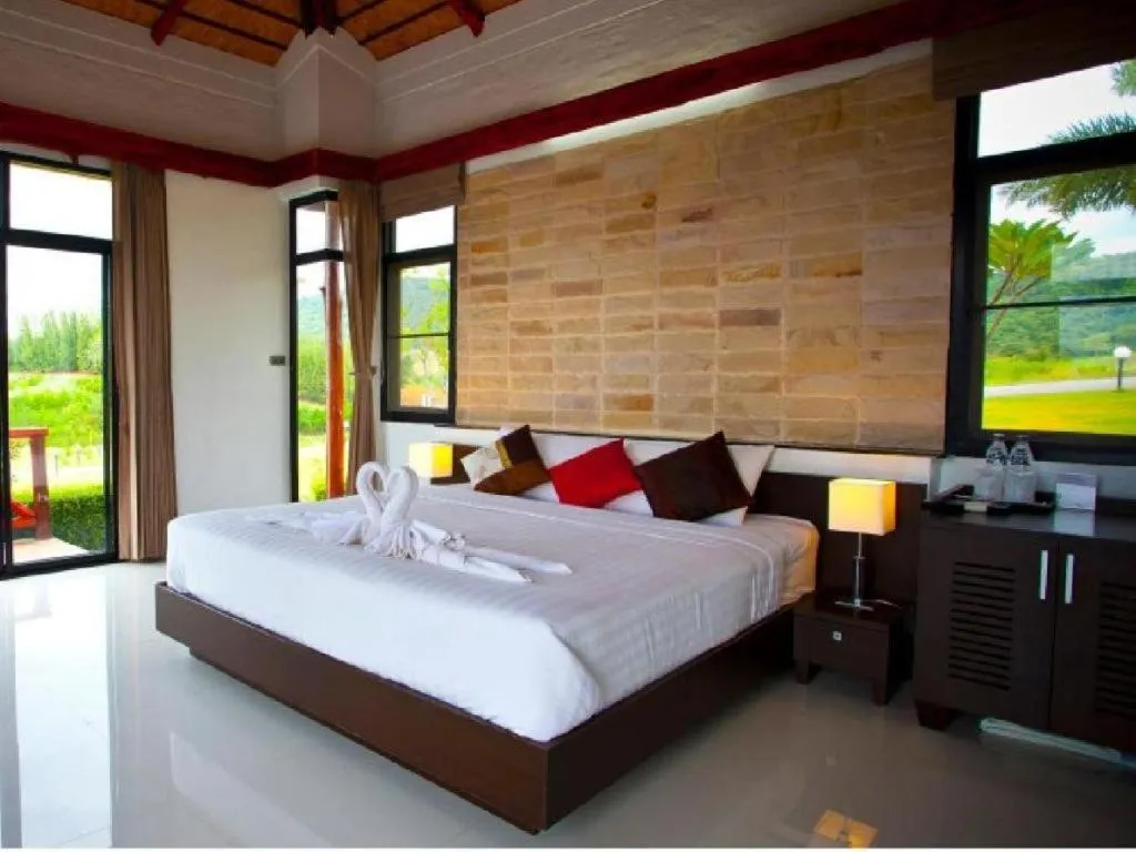 Bed in Chantara Valley Resort