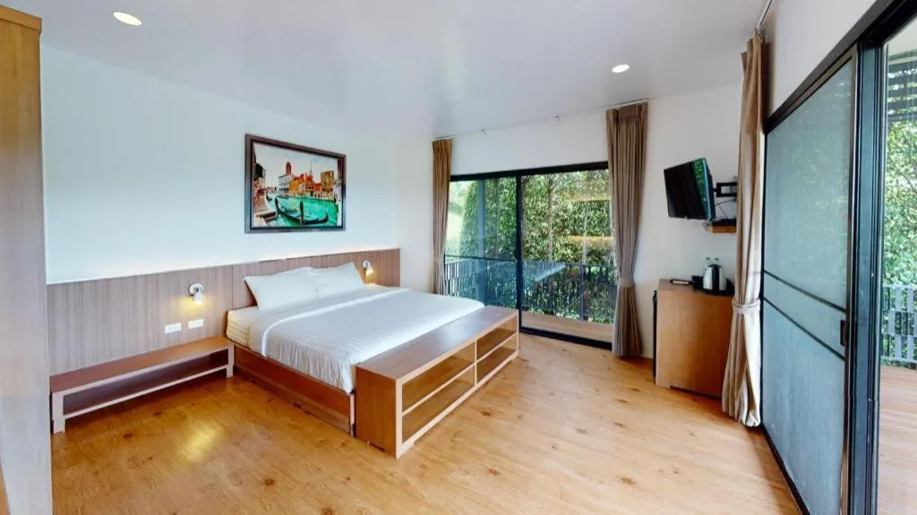 Bed in Chantara Valley Resort