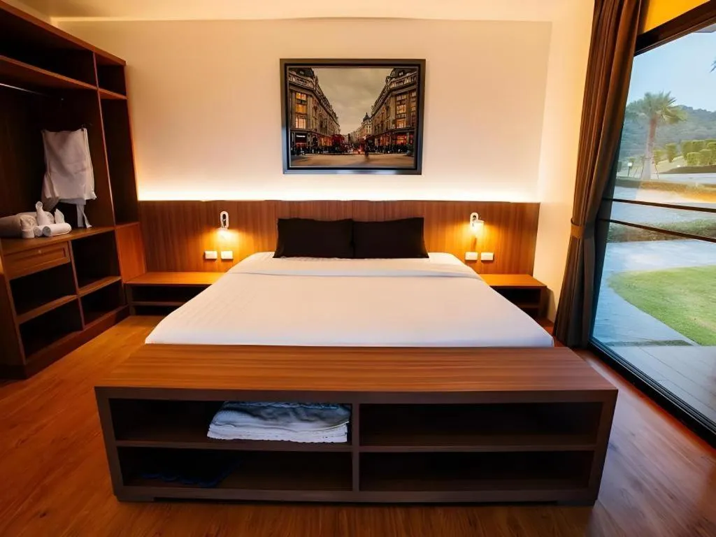 Bed in Chantara Valley Resort