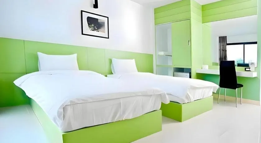 Bed in Siamgrand Hotel