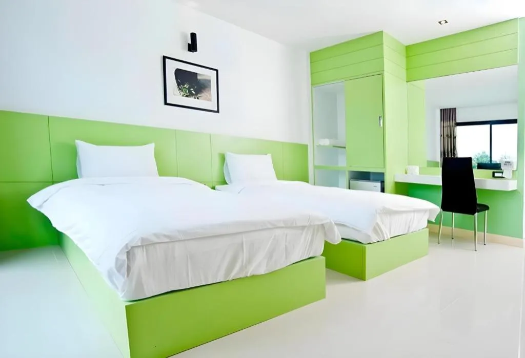 Bed in Siamgrand Hotel