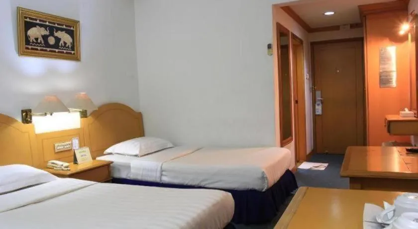 Bed in Hotel Marcopolo