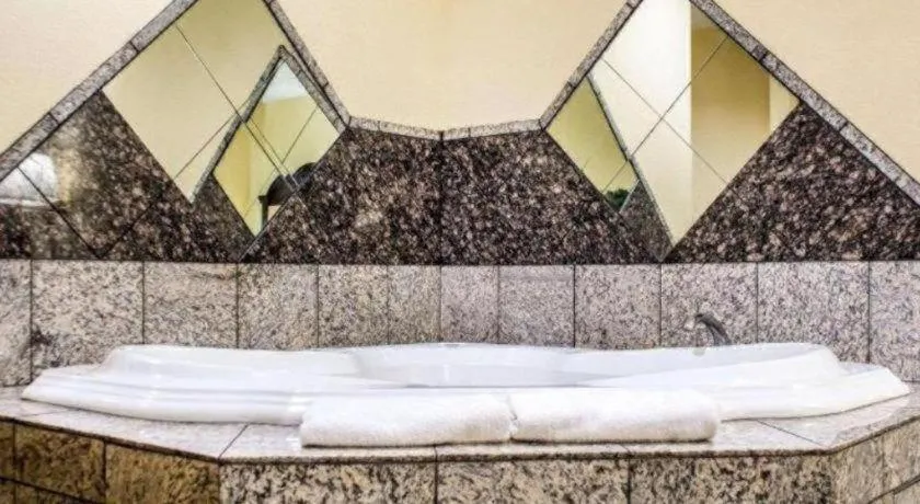 Bed in Econo Lodge Inn & Suites North Syracuse Airport