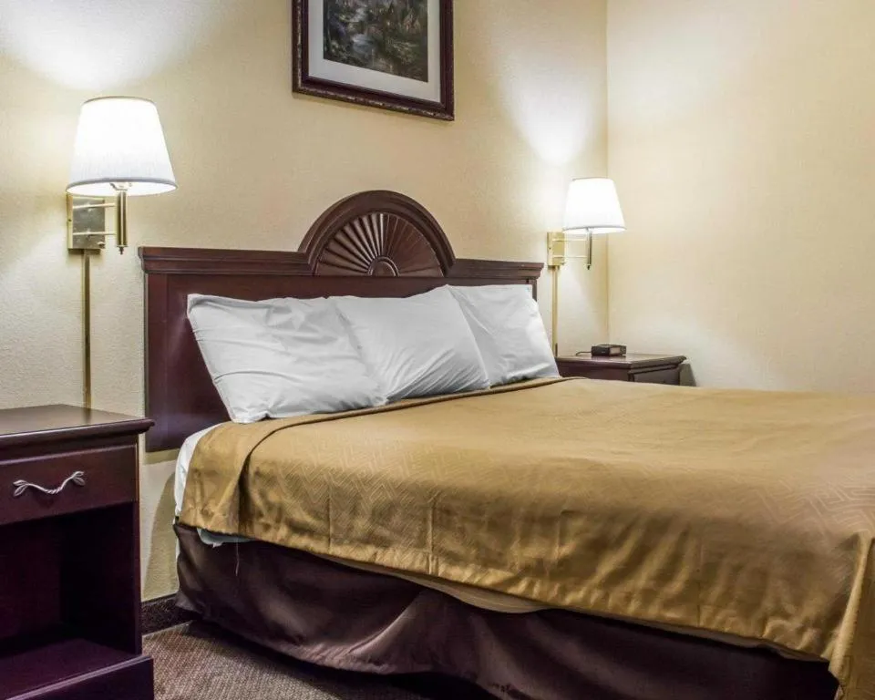 Bed in Econo Lodge Inn & Suites North Syracuse Airport