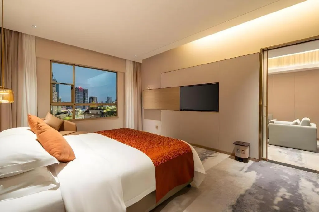 Bed in Zhangjiagang Guomao Hotel