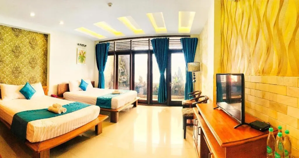 Bed in Whale Ocean View Hotel