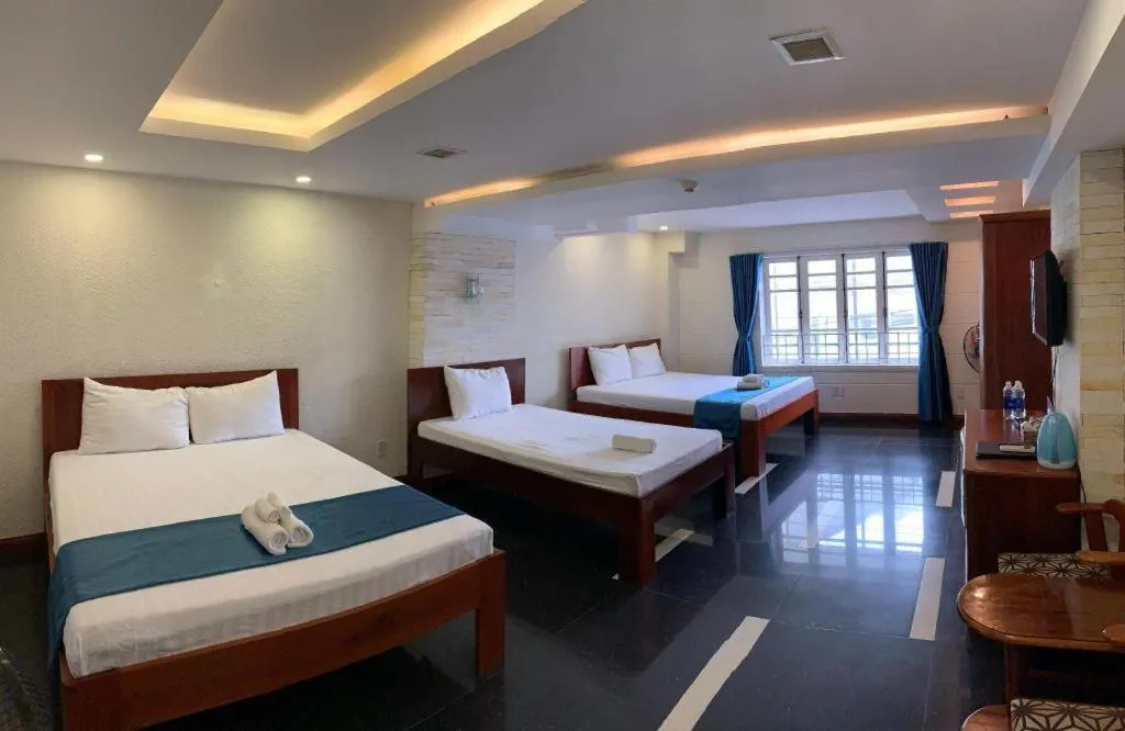 Bed in Whale Ocean View Hotel