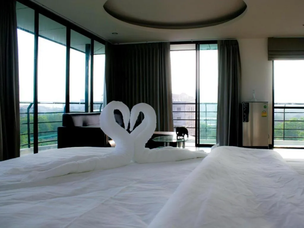 Bed in De Poem Loft Boutique Residence