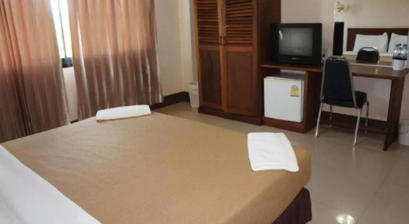 Bed in Chaleunehoung Hotel