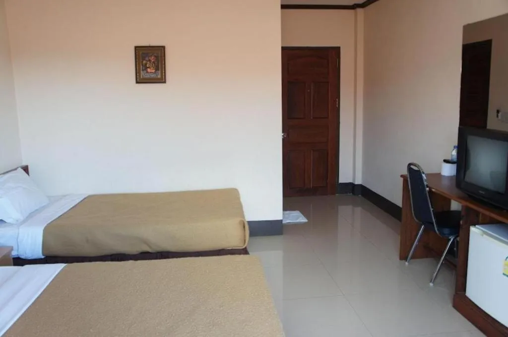 Bed in Chaleunehoung Hotel