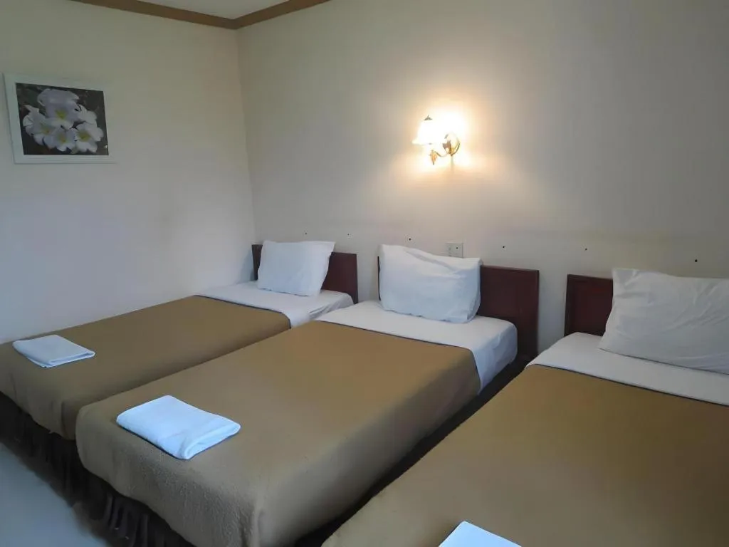 Bed in Chaleunehoung Hotel