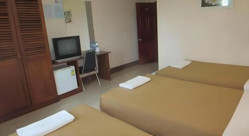 Bed in Chaleunehoung Hotel