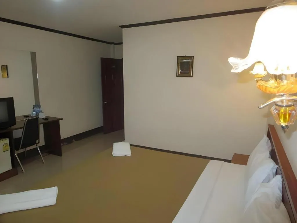 Bed in Chaleunehoung Hotel