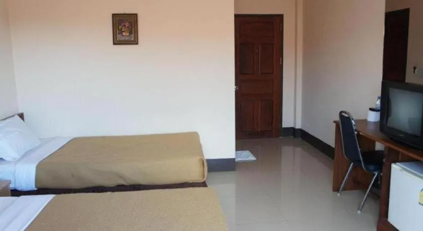 Bed in Chaleunehoung Hotel