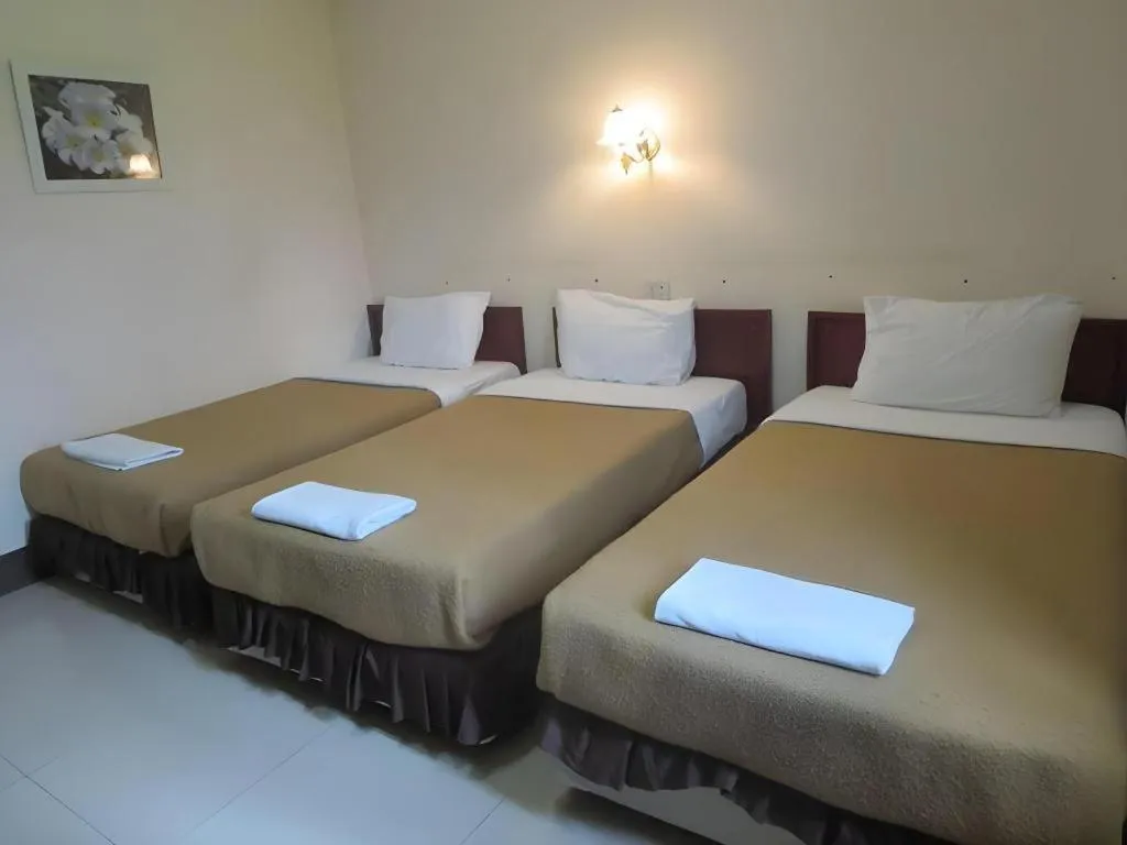 Bed in Chaleunehoung Hotel