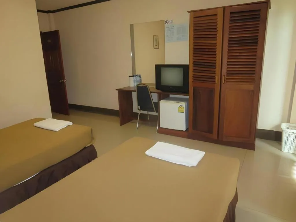 Bed in Chaleunehoung Hotel