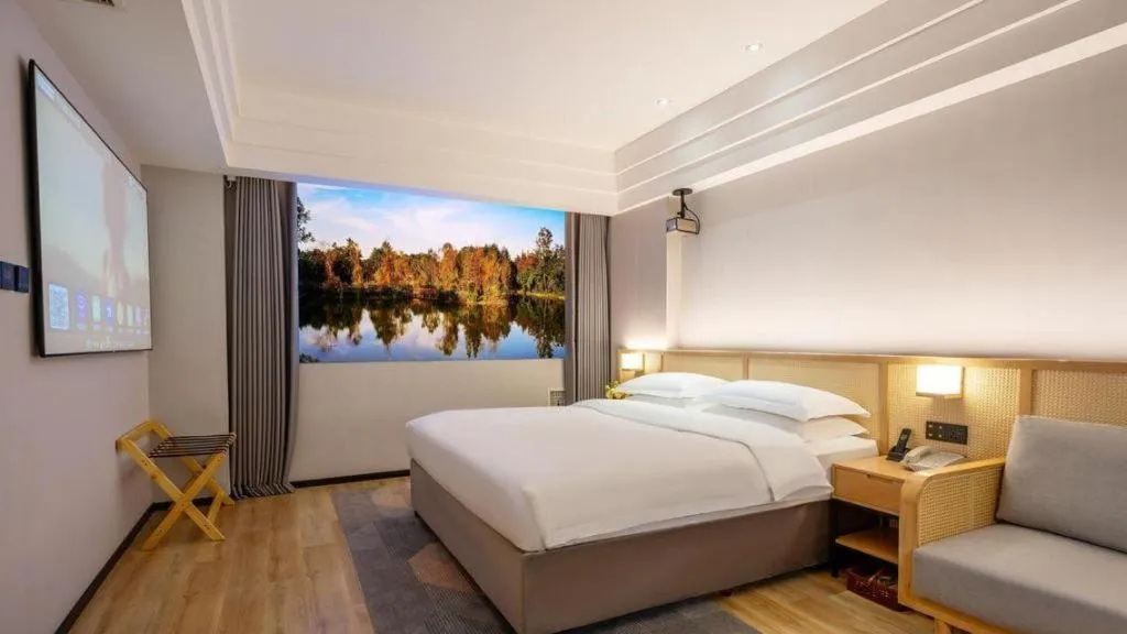 Bed in Gem Flower Jinyu Sunshine Hotel