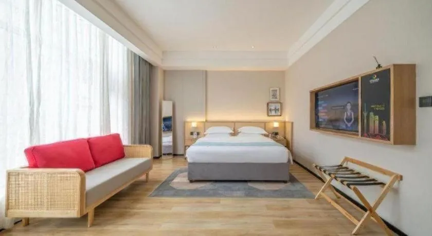 Bed in Gem Flower Jinyu Sunshine Hotel