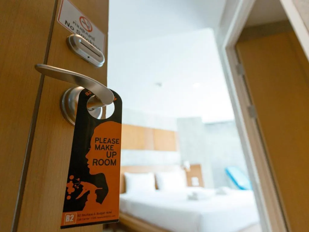 Bed in B2 Jomtien Pattaya Boutique & Budget Hotel