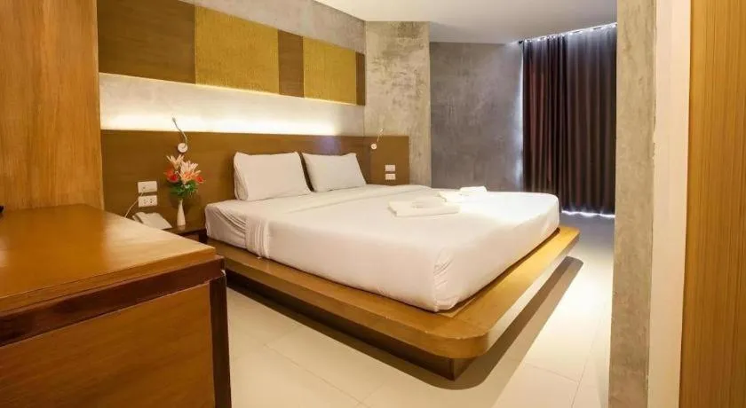 Bed in B2 Jomtien Pattaya Boutique & Budget Hotel