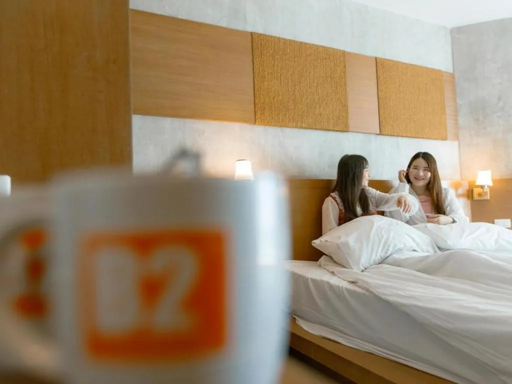 Bed in B2 Jomtien Pattaya Boutique & Budget Hotel
