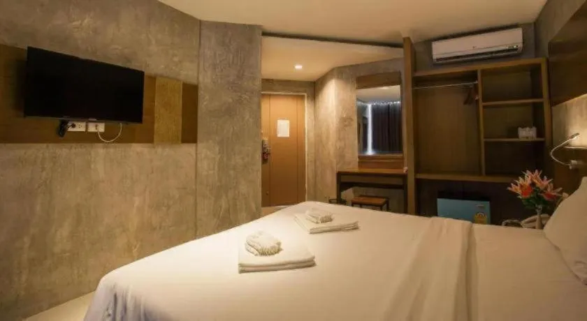 Bed in B2 Jomtien Pattaya Boutique & Budget Hotel